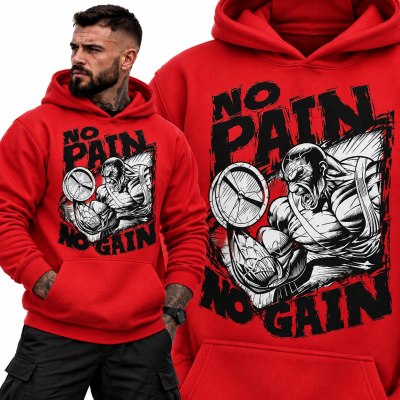 BLUZA Z KAPTUREM NA SIŁOWNIĘ NO PAIN